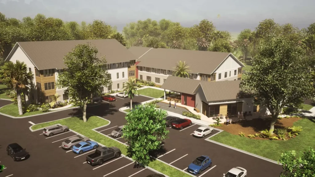 Esau Jenkins Village is a thoughtfully planned senior housing community on Johns Island, South Carolina, developed in partnership with Sea Island LP. The project includes three buildings, featuring a dedicated community building and 72 high-quality apartment homes designed for residents 62 and older.